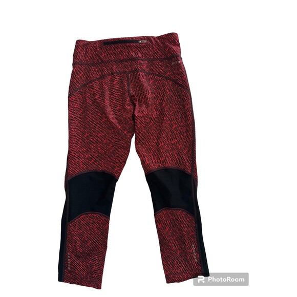 Nike DRI FIT Red and Black Capri Leggings Small - Picture 3 of 10